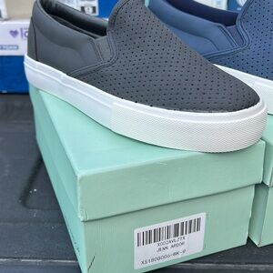 Jenn Ardor WoMen's Black Perforated Slip-On Loafers